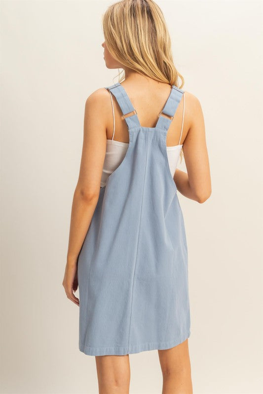 Claire Pocket Detail Overall Dress