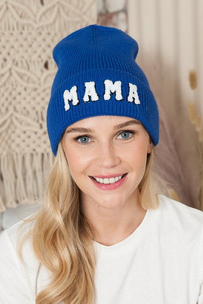MAMA Beanie Hat - Blue