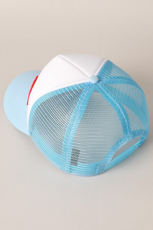 USA Chenile Patch Trucker Hat