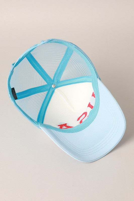USA Chenile Patch Trucker Hat