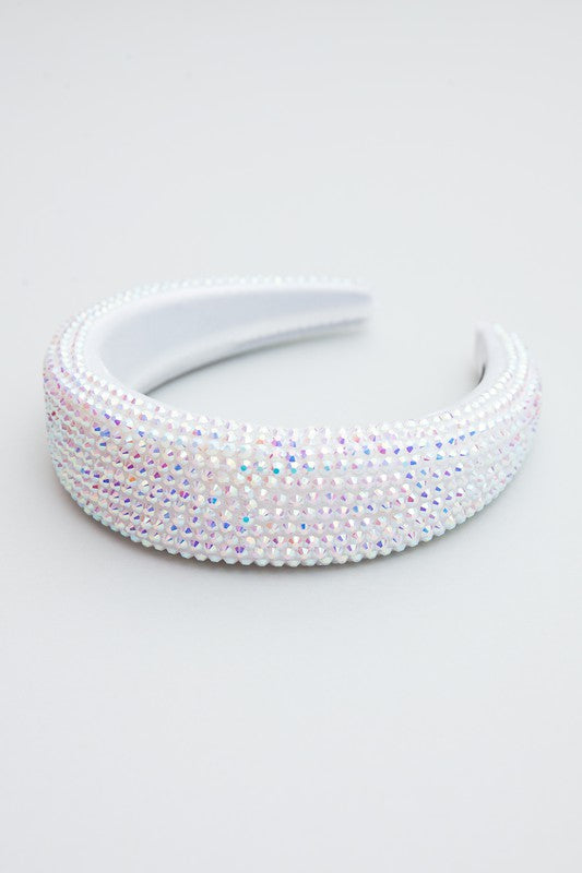 Crystal Stone Headband - White