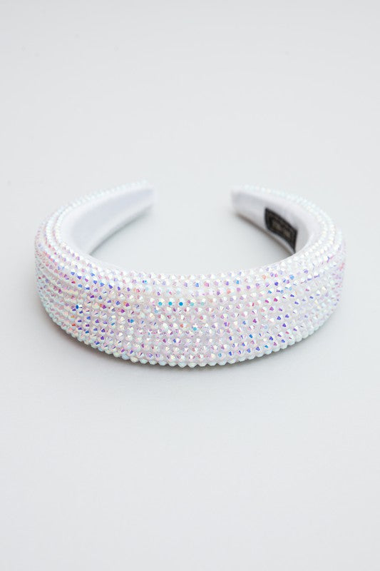 Crystal Stone Headband - White