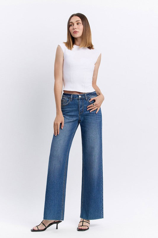 Vervet High Rise Wide Leg Jeans