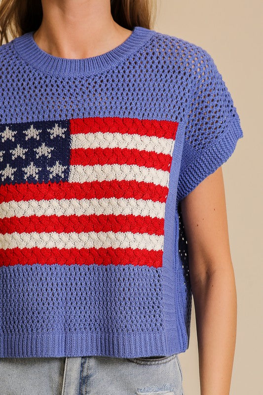 USA Crochet Top