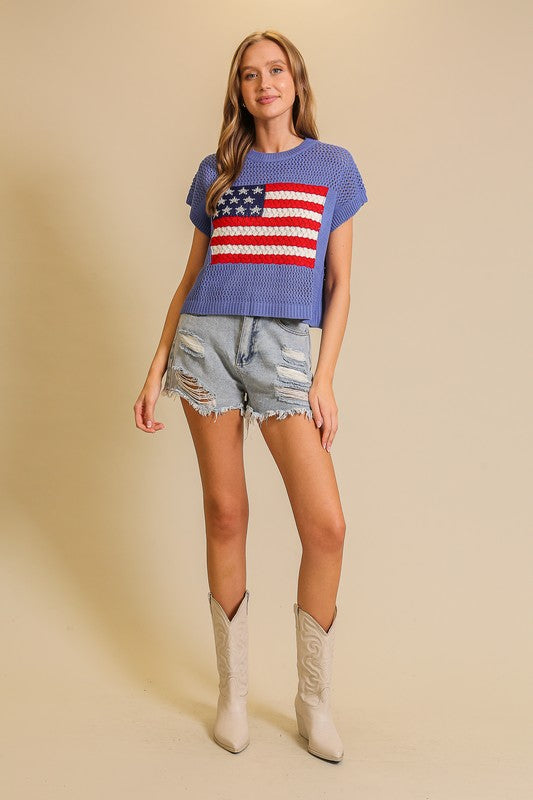 USA Crochet Top