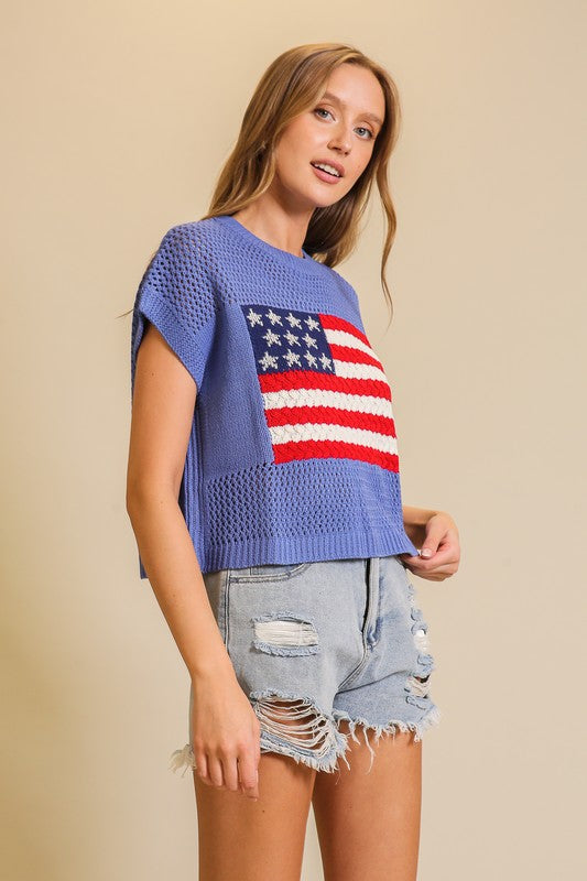 USA Crochet Top
