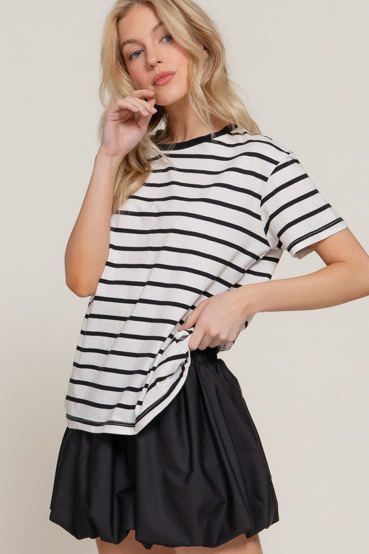 Boardwalk Breeze Crewneck Top - FINAL SALE