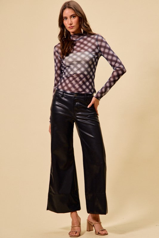 Faux Leather Holiday Pants