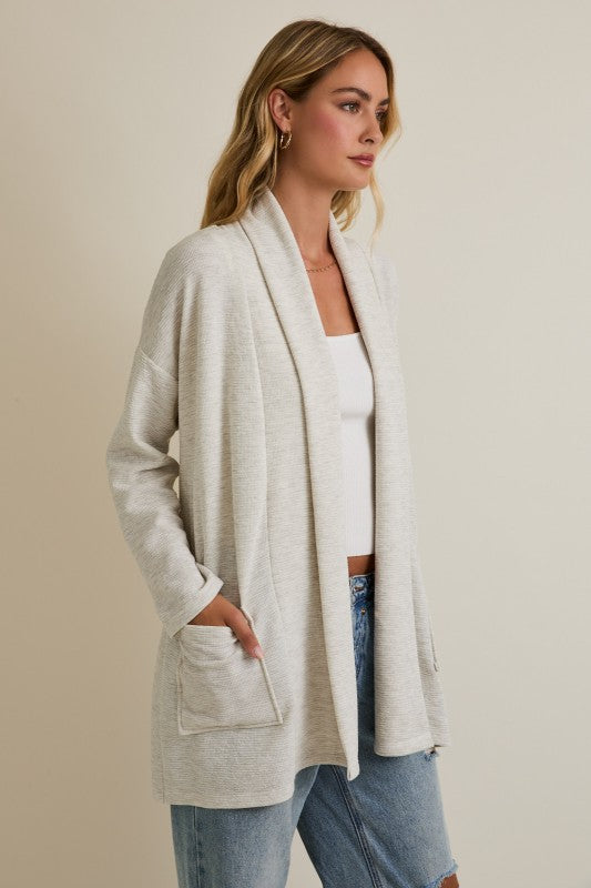 New Obsession Long Line Tie Cardigan
