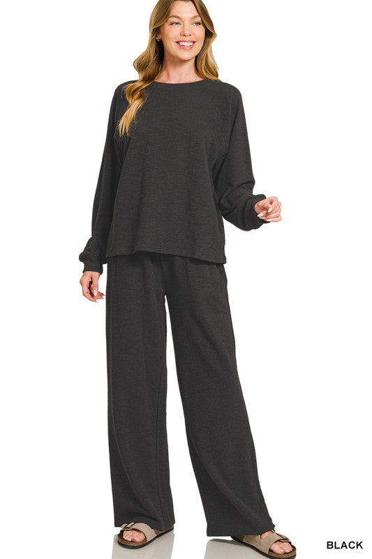 Simone Two Piece Set - Black
