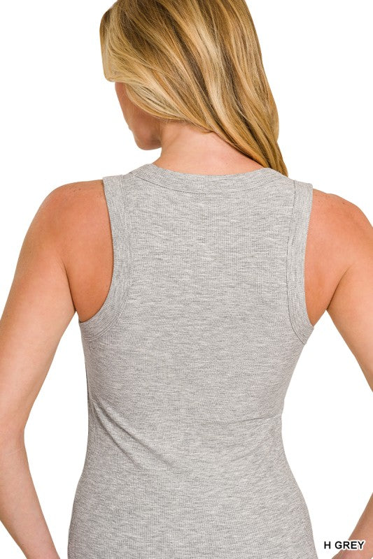 American Flag Tank - Gray