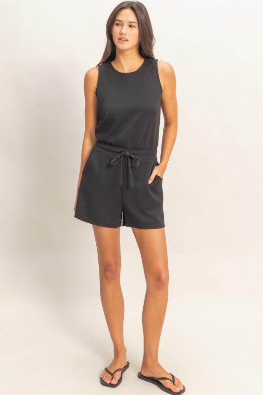 On The Go Romper - Black