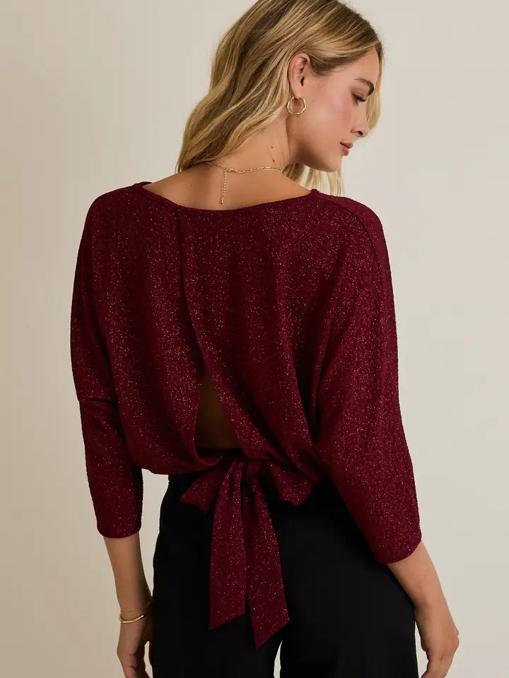 Whitney Open Back Tie Top