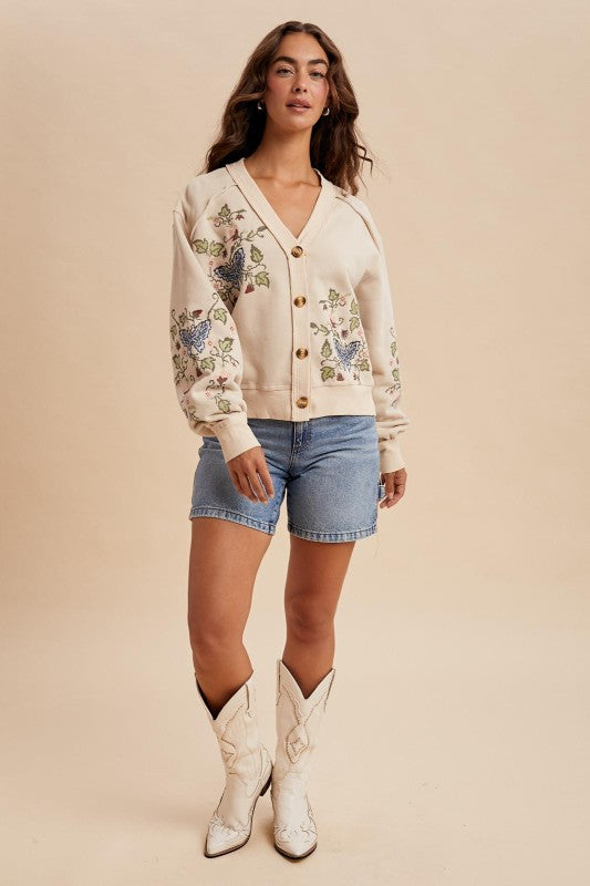 Daydream Embroidered Cardigan