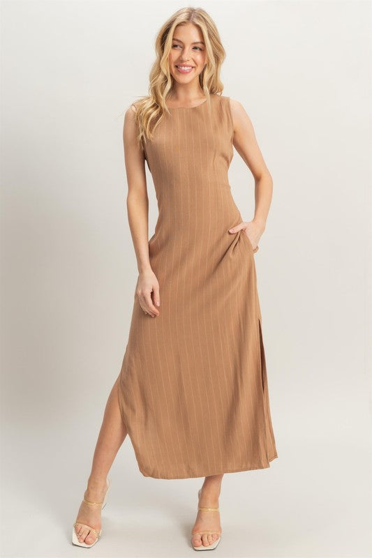 Island Glow Side Slit Maxi Dress - FINAL SALE