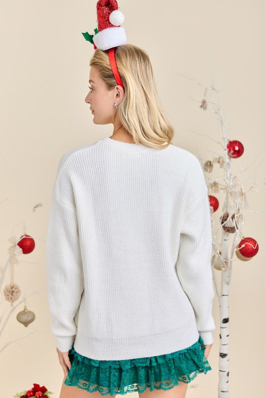 Merry Embroidered Sweater