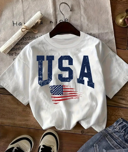 USA Flag Graphic Tee - FINAL SALE