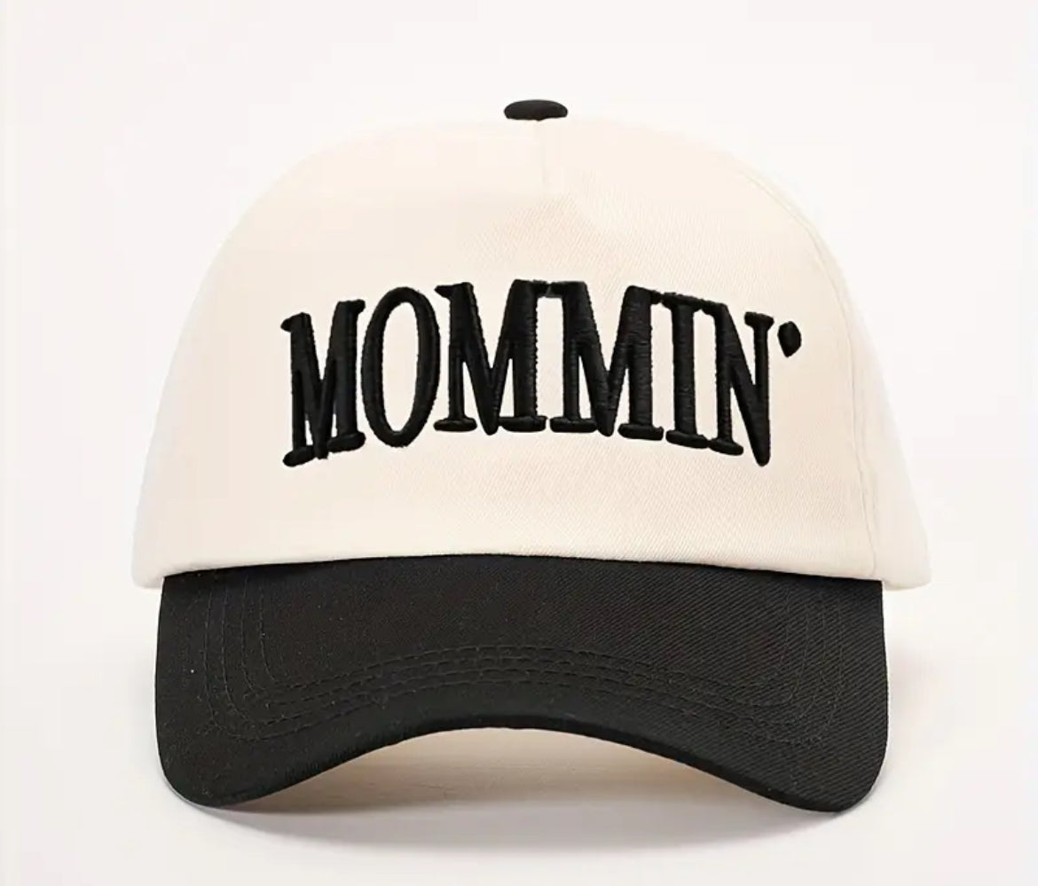 MOMMIN' Embroidered Two Tone Cap