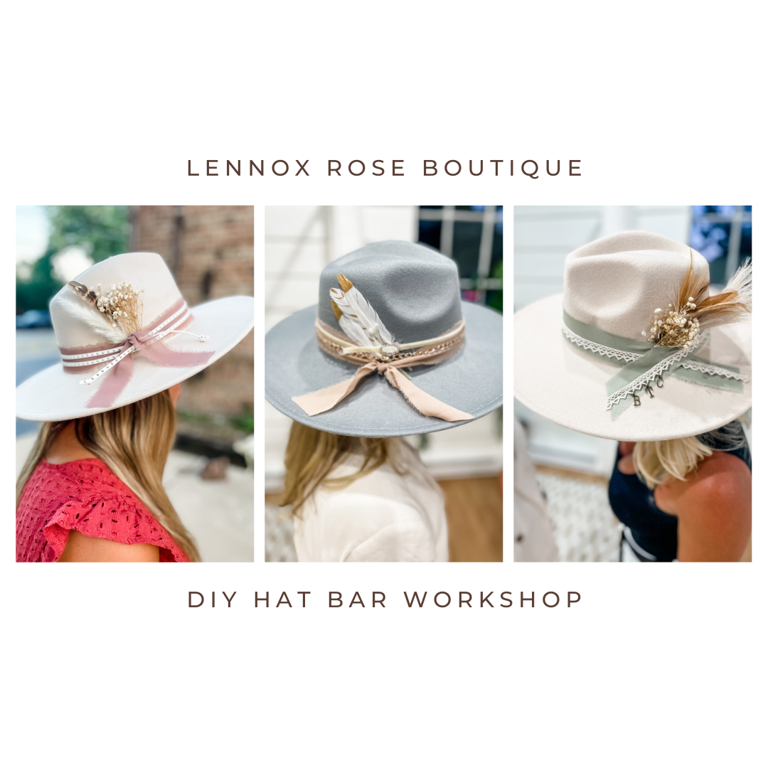 Hat Bar Workshop - Thursday, September 28th 6:30 pm