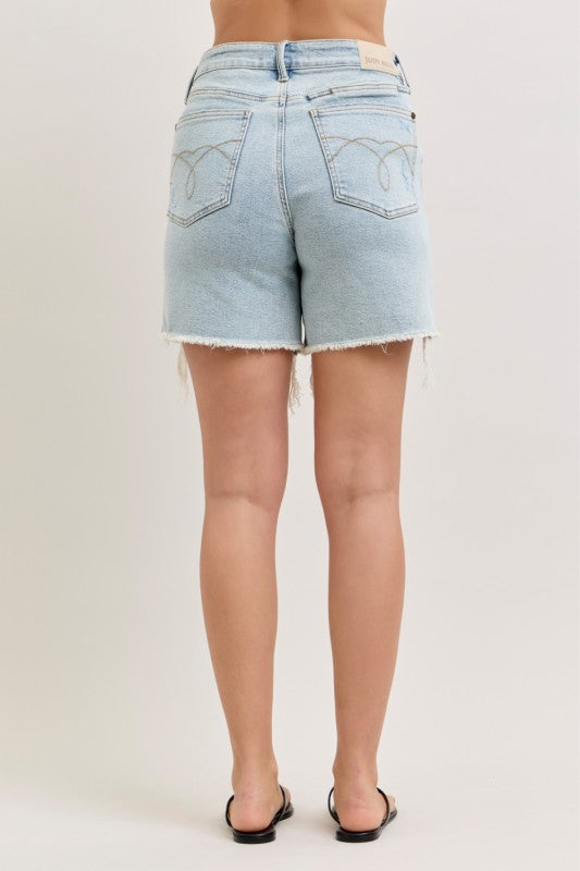 Judy Blue High Waist Rigid Magic Short - Light Wash