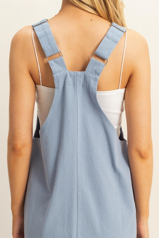 Claire Pocket Detail Overall Dress
