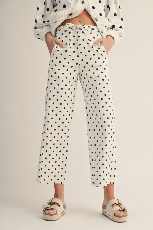 Good Times Polka Dot Wide Leg Pants
