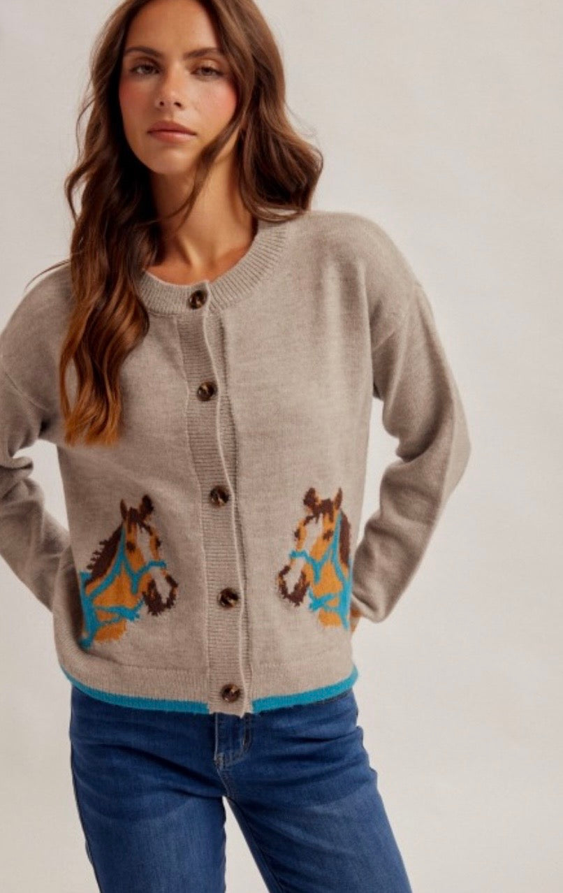 Horse Cozy Cardigan