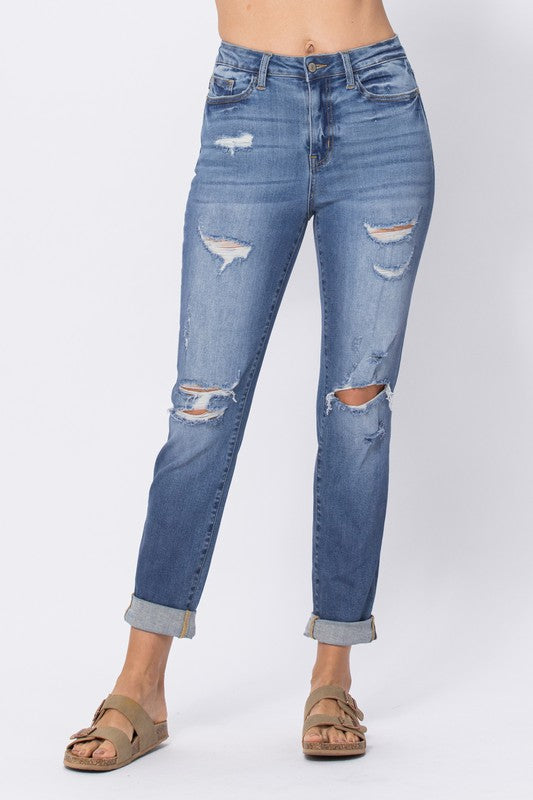 Judy Blue High Waist Boyfriend Jeans