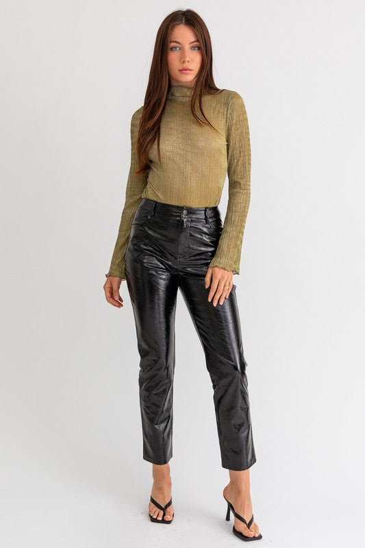 Sandy Vegan Leather Pants - FINAL SALE
