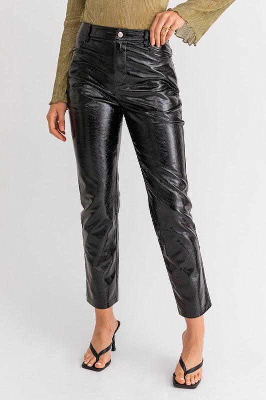 Sandy Vegan Leather Pants - FINAL SALE