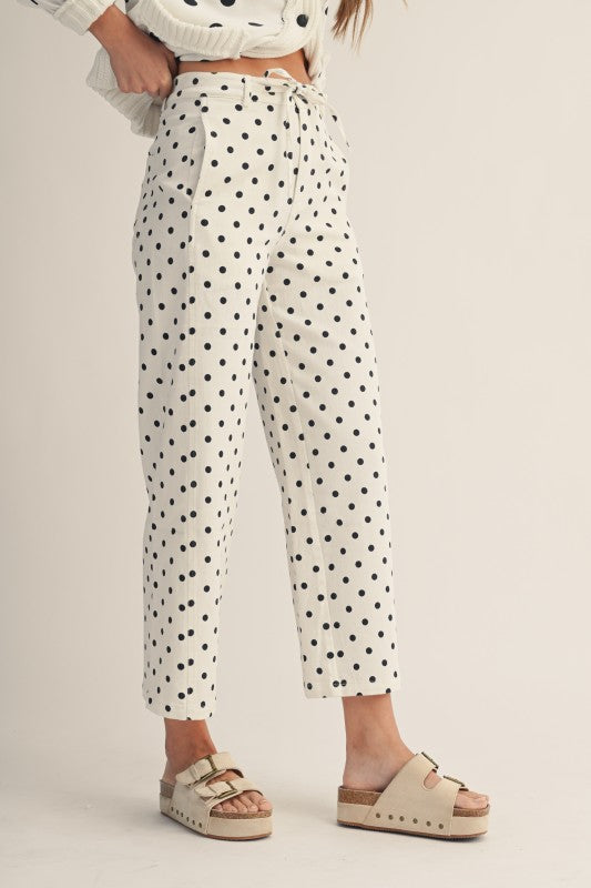 Good Times Polka Dot Wide Leg Pants