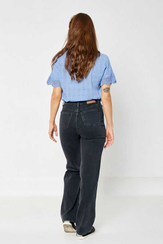 Size 7 - Judy Blue High Waist Rigid Magic 90's Straight Leg Jeans - FINAL SALE