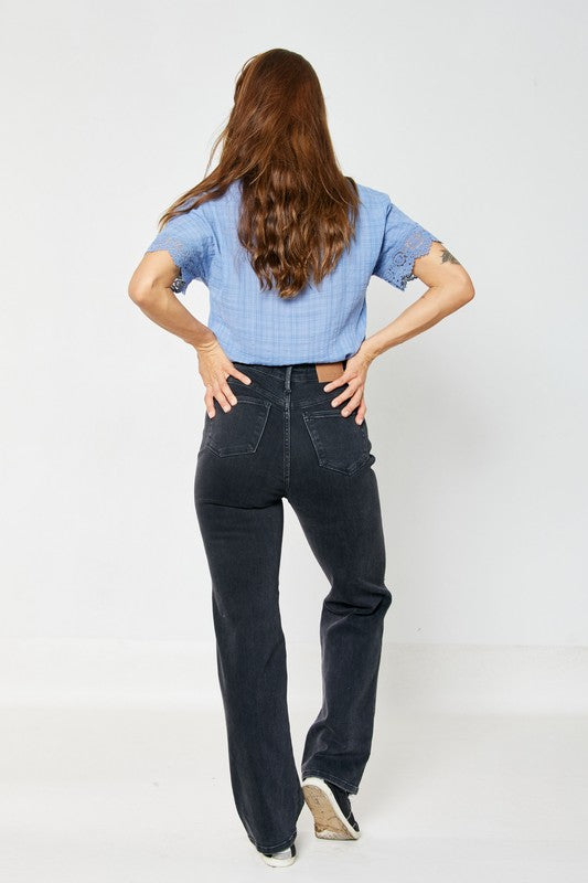 Size 7 - Judy Blue High Waist Rigid Magic 90's Straight Leg Jeans - FINAL SALE