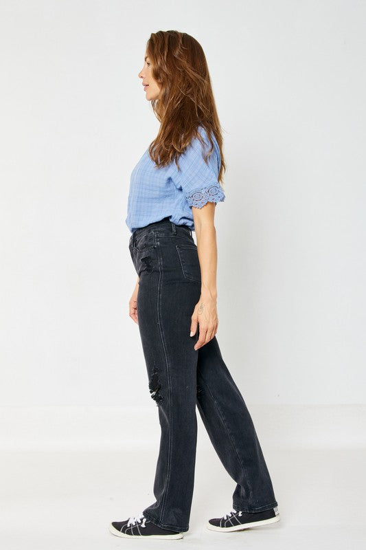 Size 7 - Judy Blue High Waist Rigid Magic 90's Straight Leg Jeans - FINAL SALE