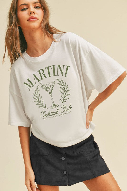 Martini Cocktail Club Graphic Tee