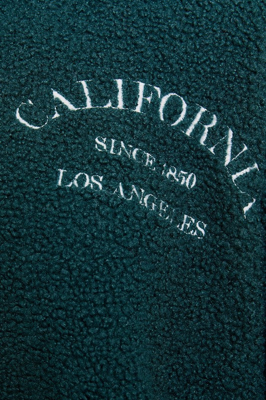 California Embroidered Quarter Zip Fleece