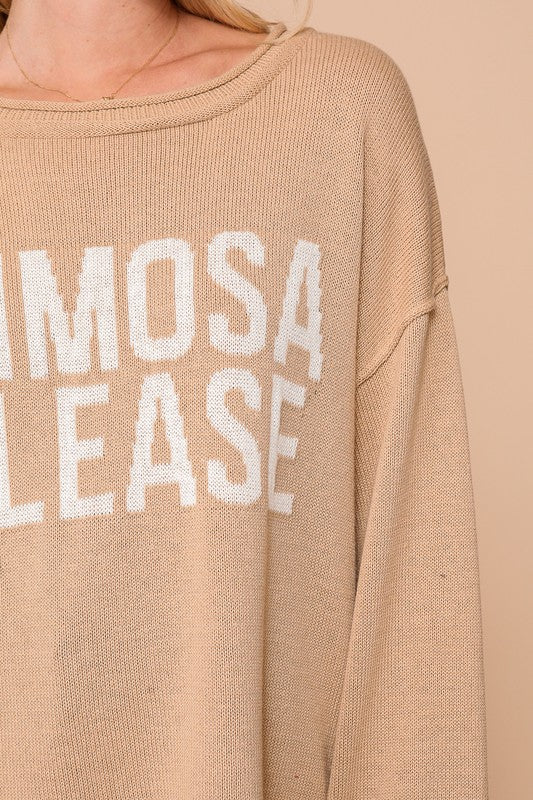 Mimosa Please Sweater - FINAL SALE