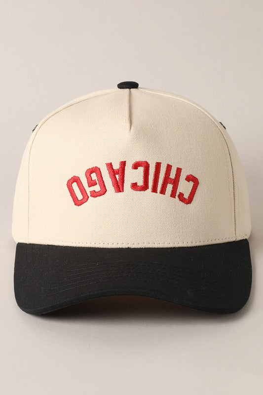 CHICAGO Embroidered Baseball Trucker Cap