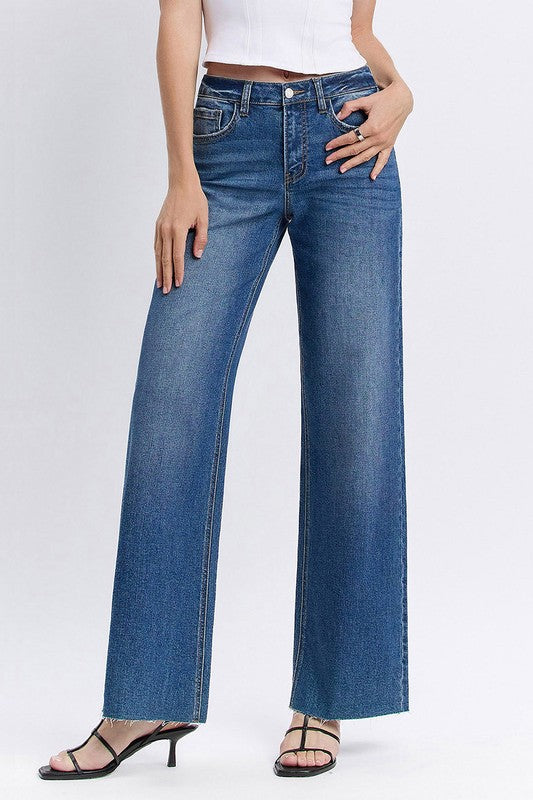 Vervet High Rise Wide Leg Jeans