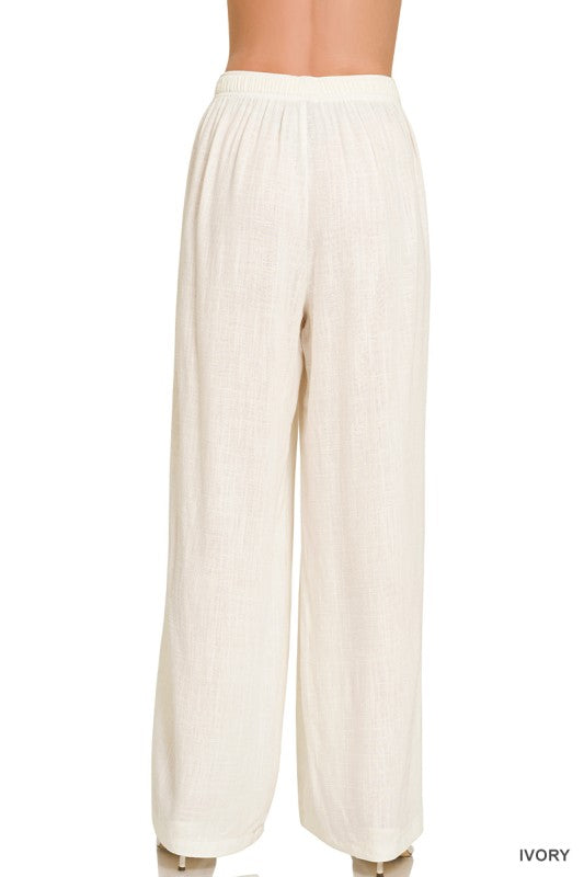 Rae Linen Drawstring Pants