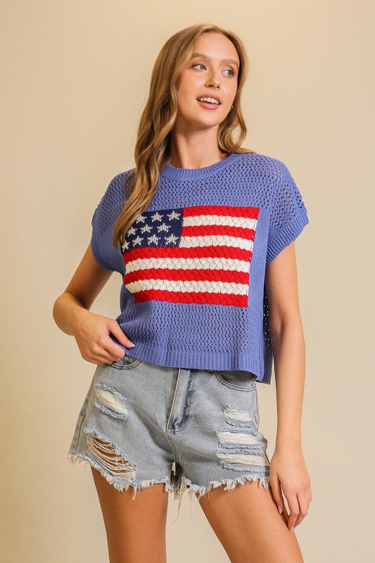 USA Crochet Top