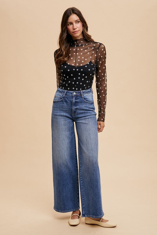 Dottie Stretch Mock Neck Top