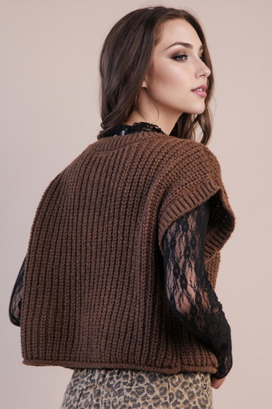Sweet Side High Neck Floral Mesh Lace Layering Top - Black