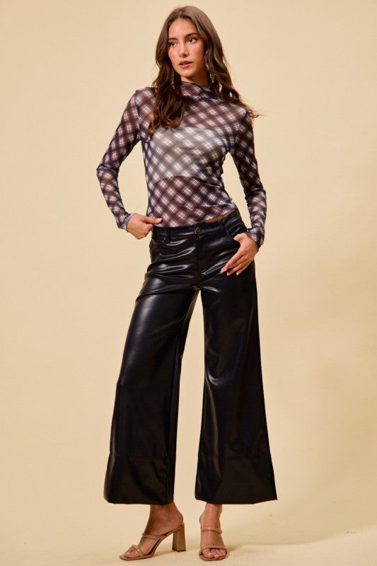 Faux Leather Holiday Pants