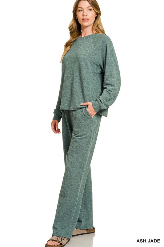 RESTOCK | Simone Two Piece Set - Ash Jade