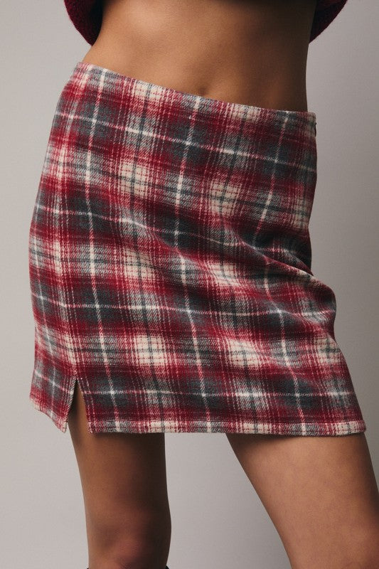 Faith Plaid Skirt