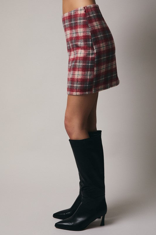 Faith Plaid Skirt