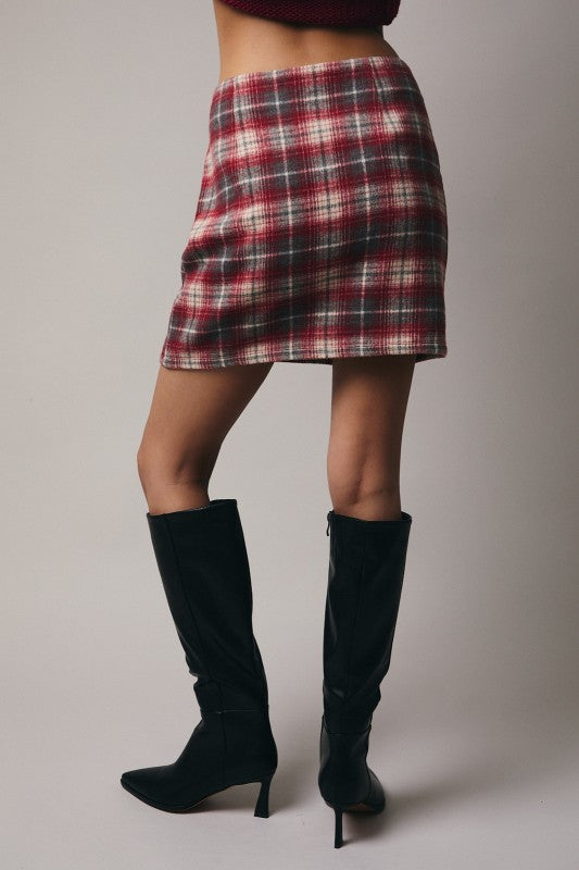 Faith Plaid Skirt