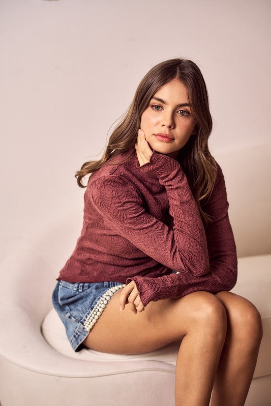 Rosewood Long Sleeve Top