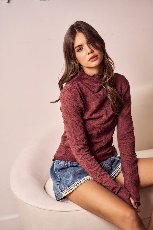 Rosewood Long Sleeve Top